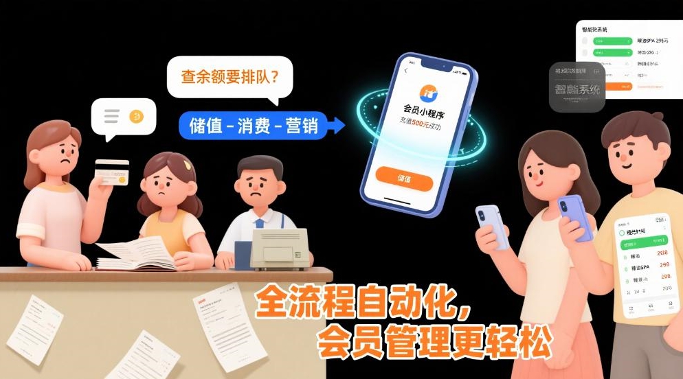 SPA 店会员管理难？用这套系统实现储值、消费、营销全流程自动化